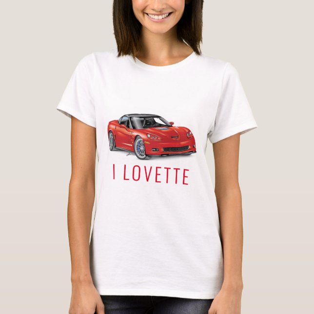 CAMISETA ME ENCANTA EL DISEÑO ÚNICO DE COCHES (Anverso)