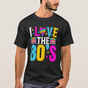 Camiseta Me encanta el disfraz clásico de los años 80 nacid