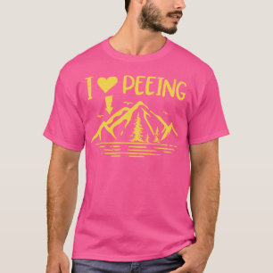 Camiseta Me encanta el divertido camping al aire libre