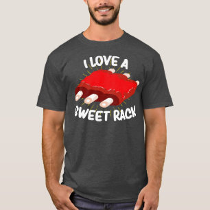 Camiseta Me encanta el dulce rack divertido BBQ Gifts Grill
