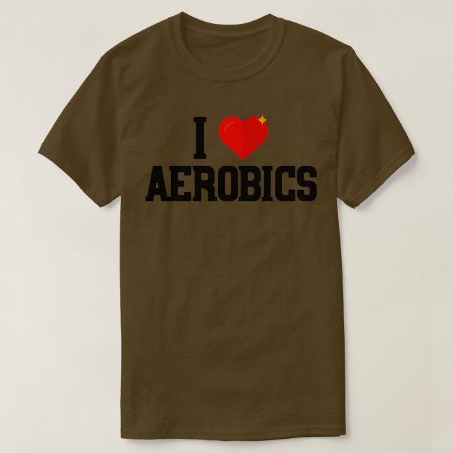 Camiseta Me Encanta El Ejercicio De Gimnasio De Arte Aerobi (Diseño del anverso)