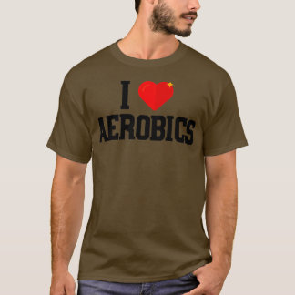 Camiseta Me Encanta El Ejercicio De Gimnasio De Arte Aerobi