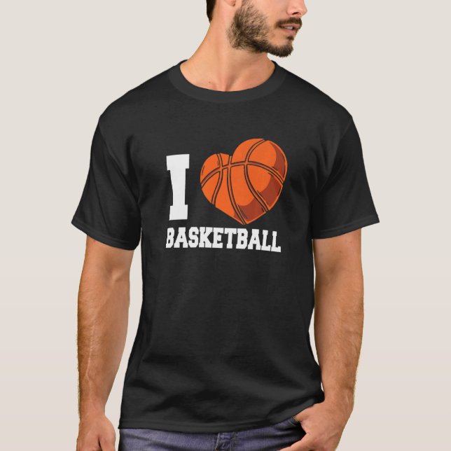 Camiseta Me encanta el equipo de entrenadores de baloncesto (Anverso)
