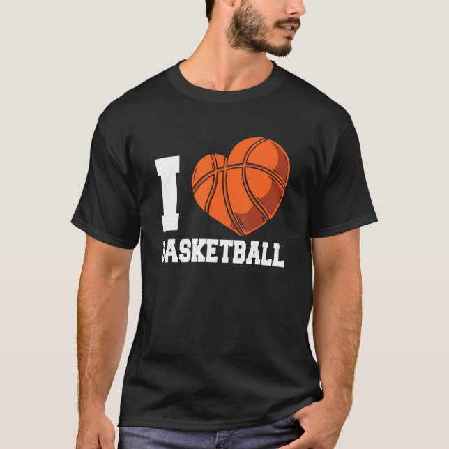 Camiseta Me encanta el equipo de entrenadores de baloncesto (Anverso)