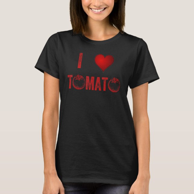 Camiseta Me Encanta El Equipo De Tomate Tomate Agricultor (Anverso)