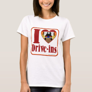 Camiseta Me encanta el eslogan de Drive-Ins Fun Flashback