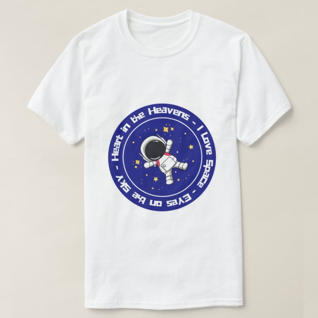 Camiseta Me encanta el espacio (Diseño del anverso)