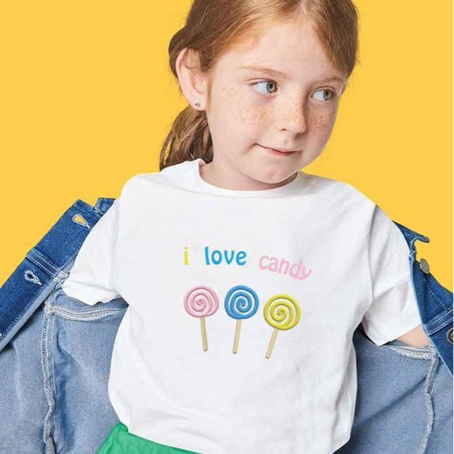 Camiseta Me encanta el estilo casual del niño de remolinos  (Subido por el creador)