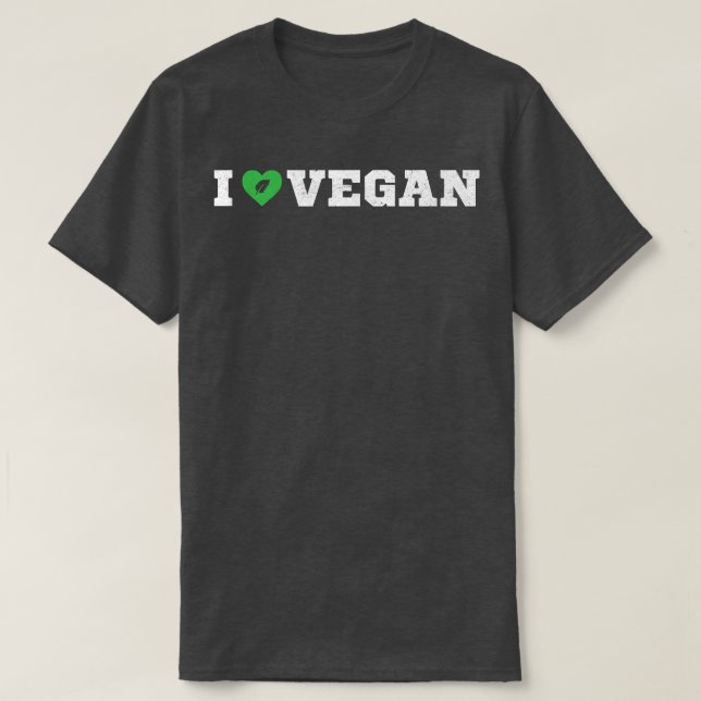 Camiseta Me encanta el estilo de vida vegano (Diseño del anverso)