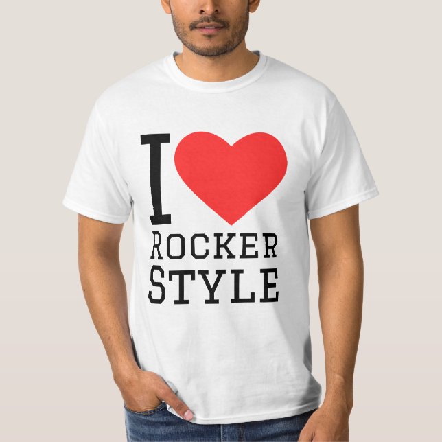Camiseta Me encanta el estilo rockero (Anverso)