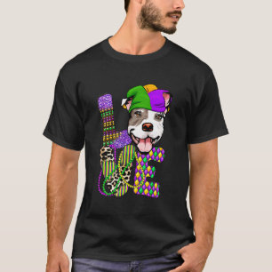 Camiseta Me encanta el festival de Pitbull de Mardi Gras