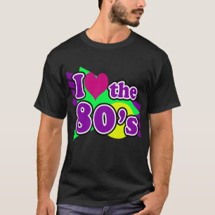 Camiseta Me encanta el Fiesta de Neon Ochenta Geométrica d