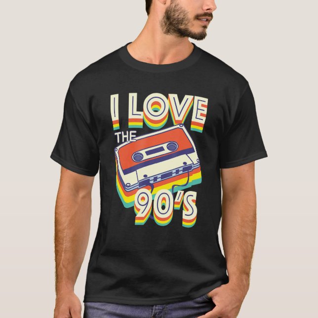 Camiseta Me encanta el Fiesta musical clásico de los años 9 (Anverso)