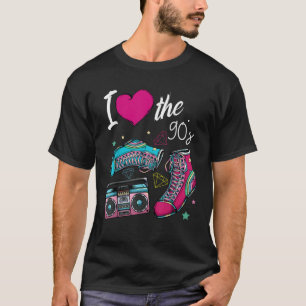 Camiseta Me encanta el Fiesta musical de los años 90 de los