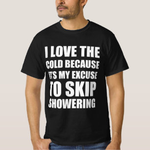 Camiseta Me encanta el frío porque es mi excusa para saltar