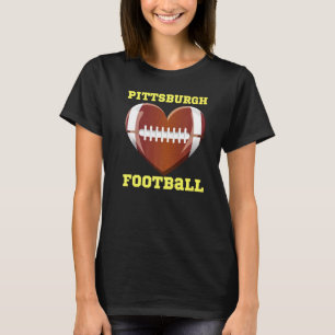 Camiseta Me Encanta El Fútbol De Pittsburgh Mujeres Toddler