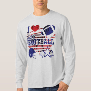 Camiseta Me encanta el fútbol (fútbol americano)