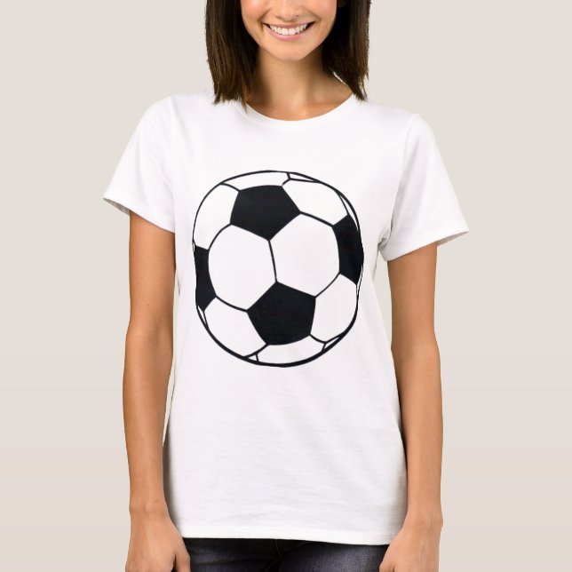 Camiseta Me encanta el fútbol (fútbol) Corazón del juego: m (Anverso)