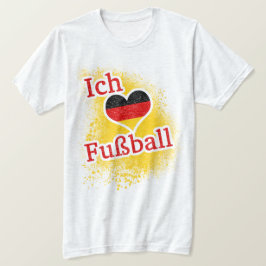 Camiseta Me encanta el fútbol futbolero alemán