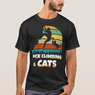 Camiseta Me encanta el gato montañoso de los gatos de escal