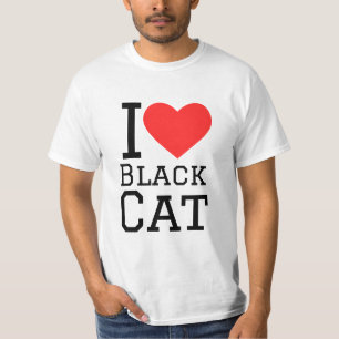 Camiseta Me encanta el gato negro