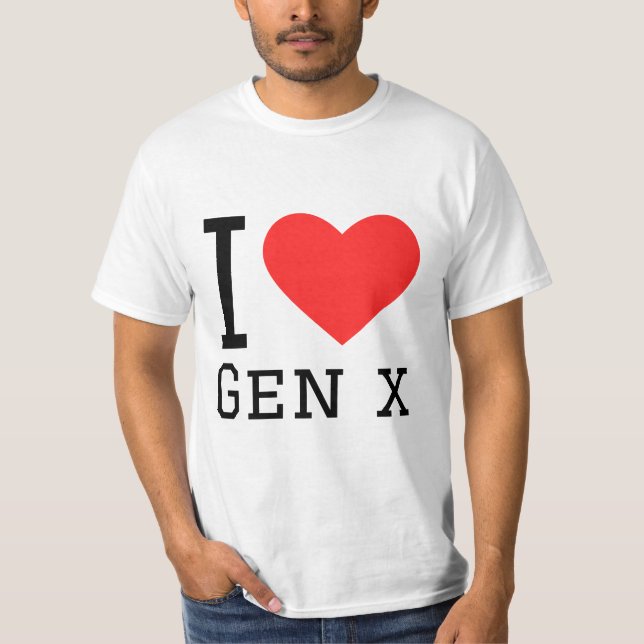 Camiseta Me encanta el gen x (Anverso)