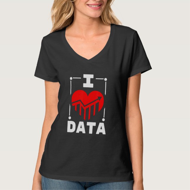 Camiseta Me encanta el Generador de datos (Anverso)