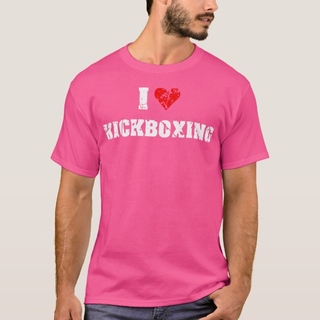 Camiseta Me Encanta El Gimnasio De Kickboxing Por (Anverso)