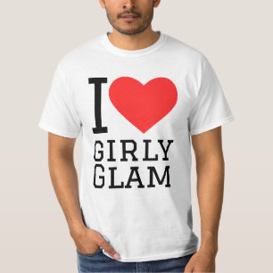 Camiseta Me encanta el glamour femenino