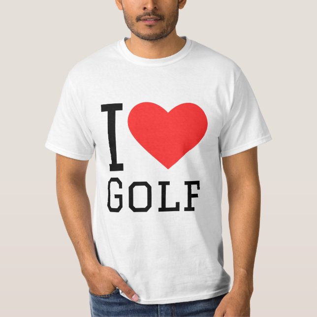Camiseta Me encanta el golf (Anverso)