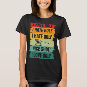 Camiseta Me Encanta El Golf Golf Jugador Golfer Coach Sport