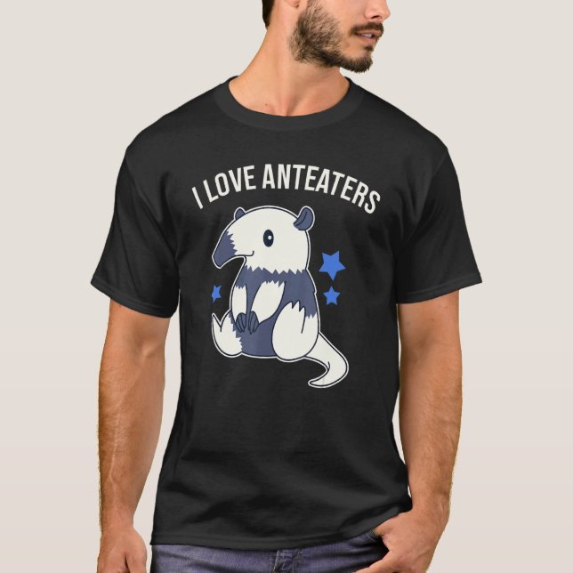 Camiseta Me Encanta El Gráfico Cute Anteater (Anverso)