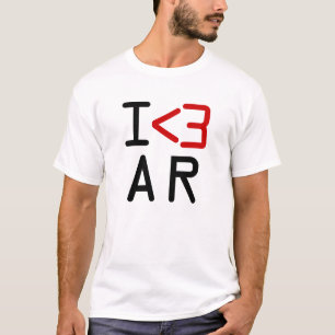Camiseta Me encanta el gráfico de orgullo del estado AR de 