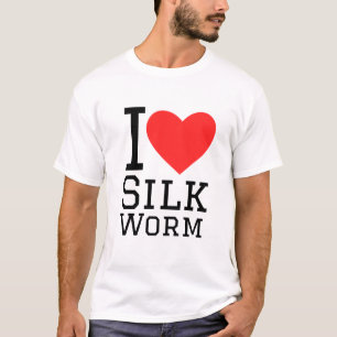 Camiseta Me encanta el gusano de seda