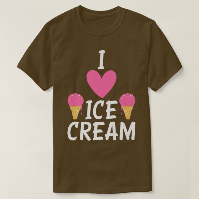 Camiseta Me encanta el Helado  (Diseño del anverso)