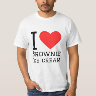 Camiseta Me encanta el helado brownie