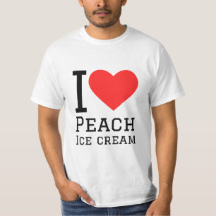 Camiseta Me encanta el helado de melocotón