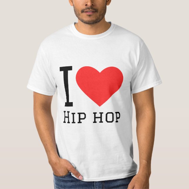 Camiseta Me encanta el hip hop (Anverso)