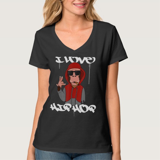 Camiseta Me encanta el hip hop (Anverso)