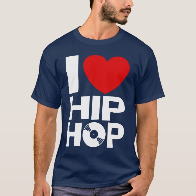 Camiseta Me encanta el hip hop (Anverso)