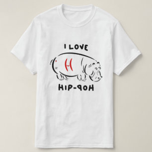 Camiseta ¡Me encanta el hip-hop (y los hipopótamos)!
