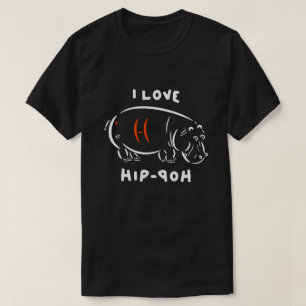 Camiseta ¡Me encanta el hip-hop (y los hipopótamos)!