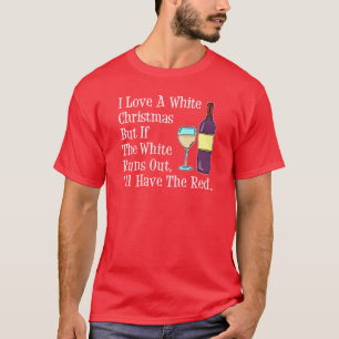 Camiseta Me encanta el humor de los Navidades blancos en el