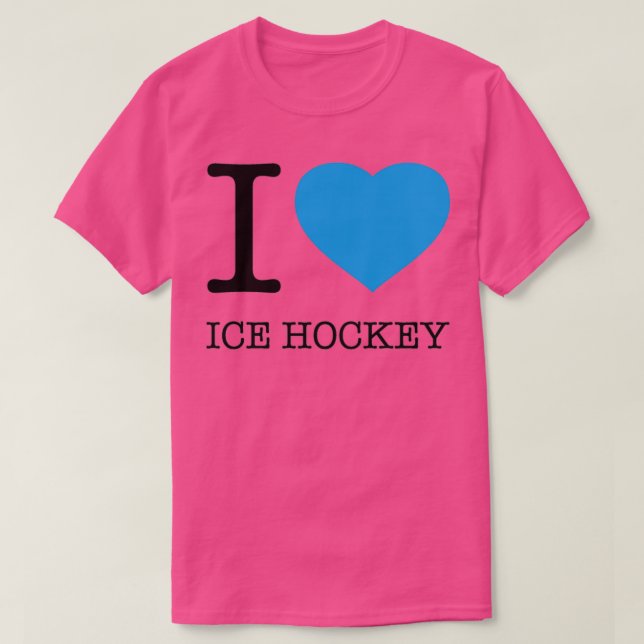 CAMISETA ME ENCANTA EL ICE HOCKEY (Diseño del anverso)