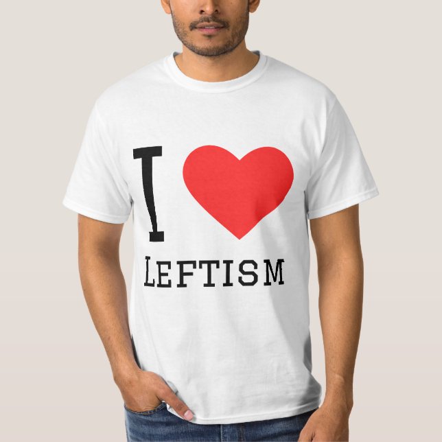 Camiseta Me encanta el izquierdismo (Anverso)