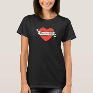 Camiseta Me encanta el jardín del corazón y el corazón del