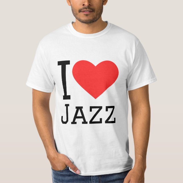 Camiseta Me encanta el jazz (Anverso)