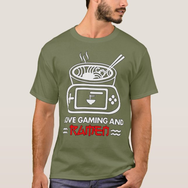 Camiseta Me Encanta El Juego Y El Ramen (Anverso)