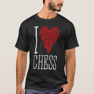 Camiseta Me encanta el jugador de ajedrez maestro entrenado