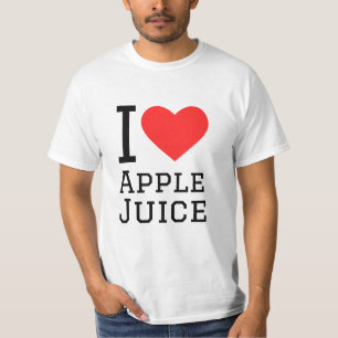 Camiseta Me encanta el jugo de Apple